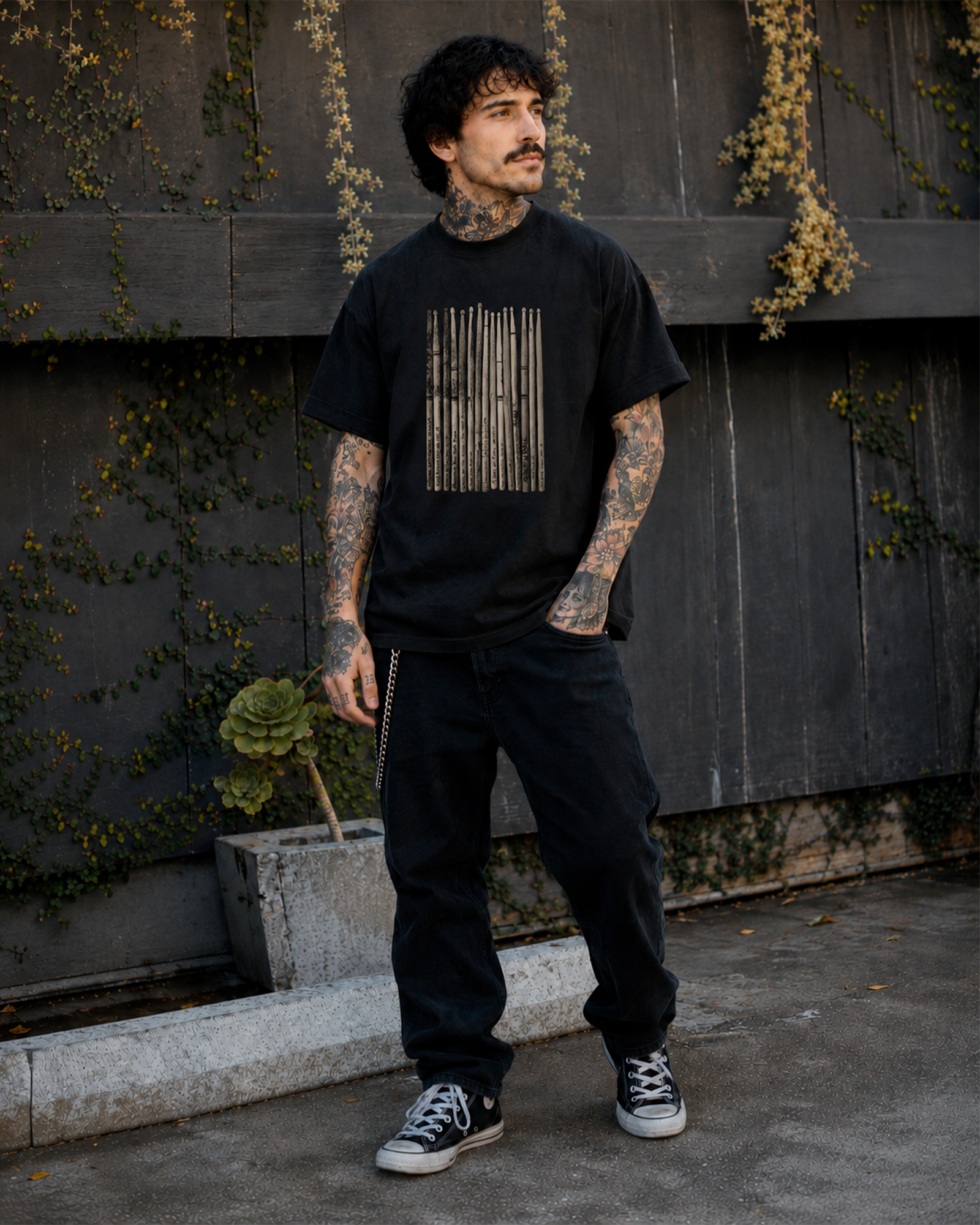 Camiseta Preta O Groove Deixou Marca