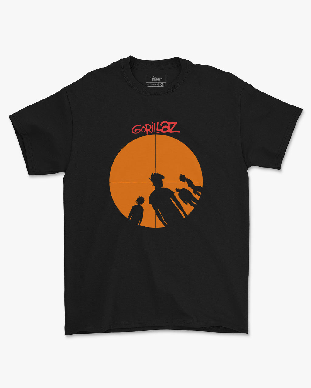 Camiseta Alternativa Gorillaz Siluetas