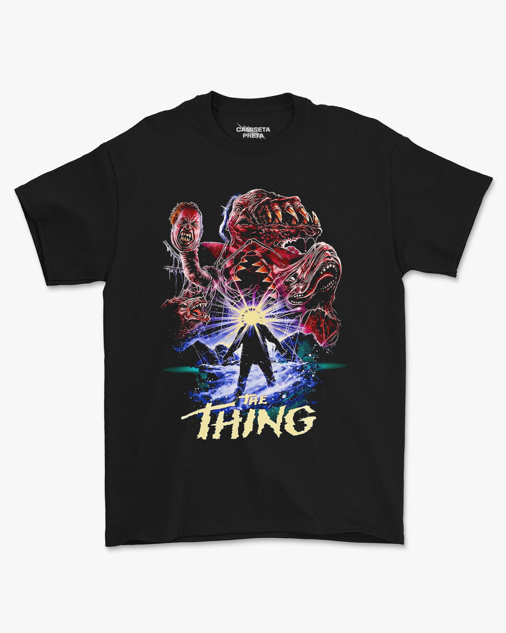 Camiseta Preta The Thing Paranoia in the Ice