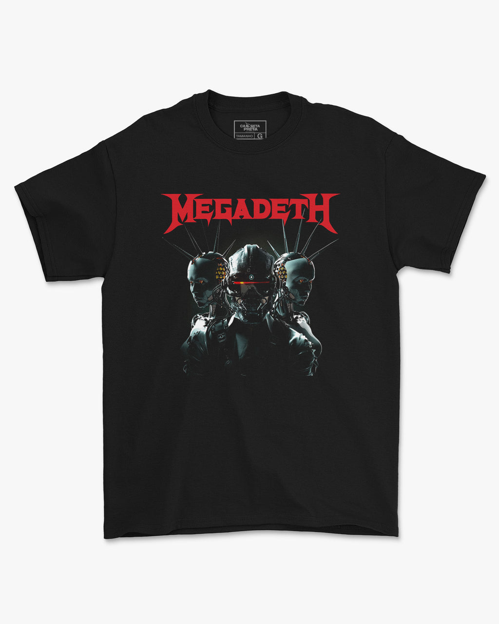 Camiseta Megadeth Androide Thrash Metal