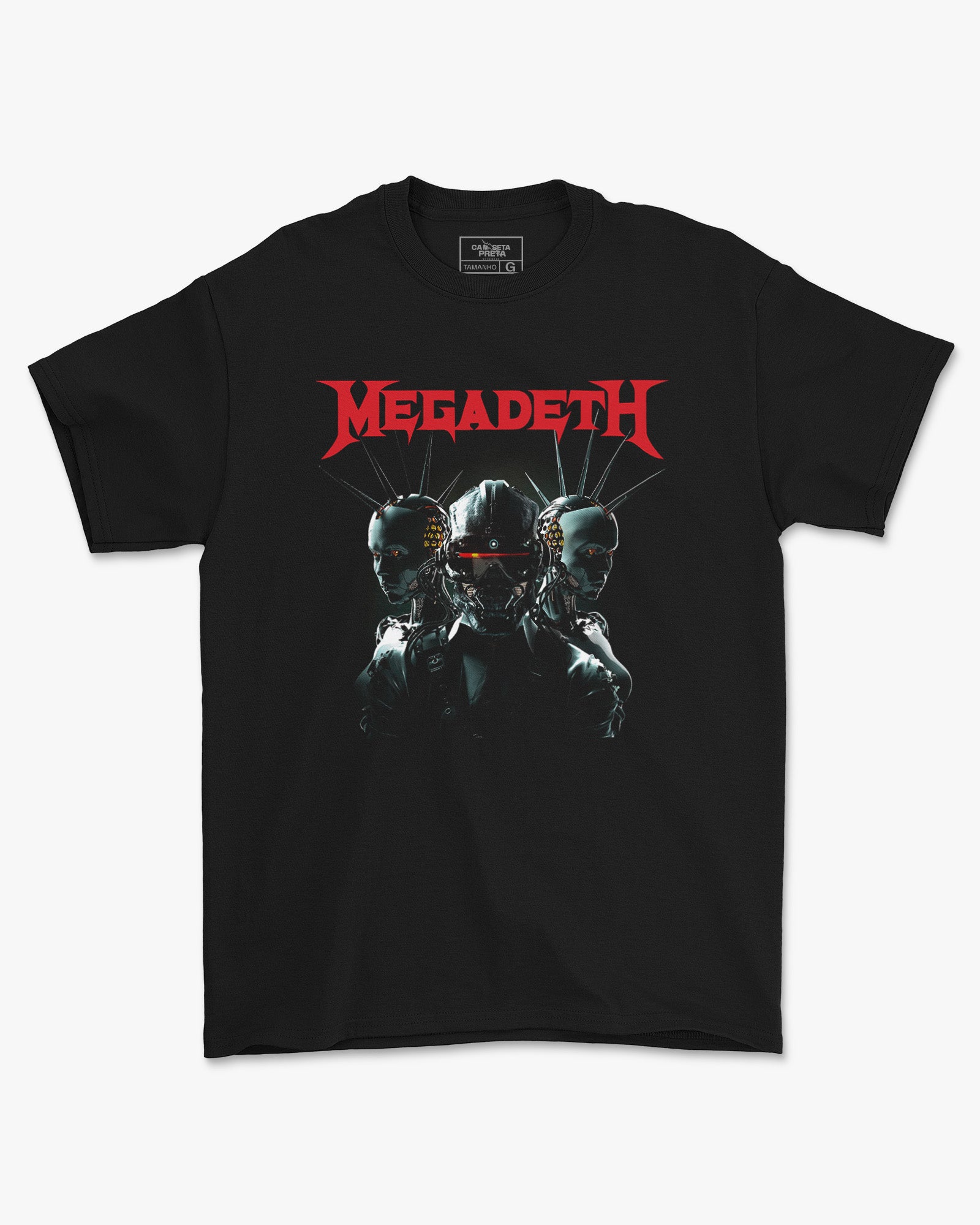 Camiseta Megadeth Androide Thrash Metal