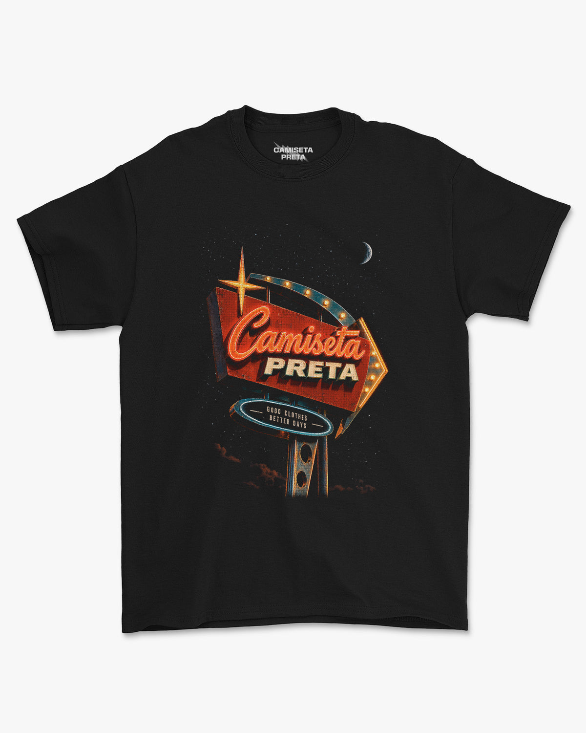 Camiseta Preta Last Stop Before Dawn