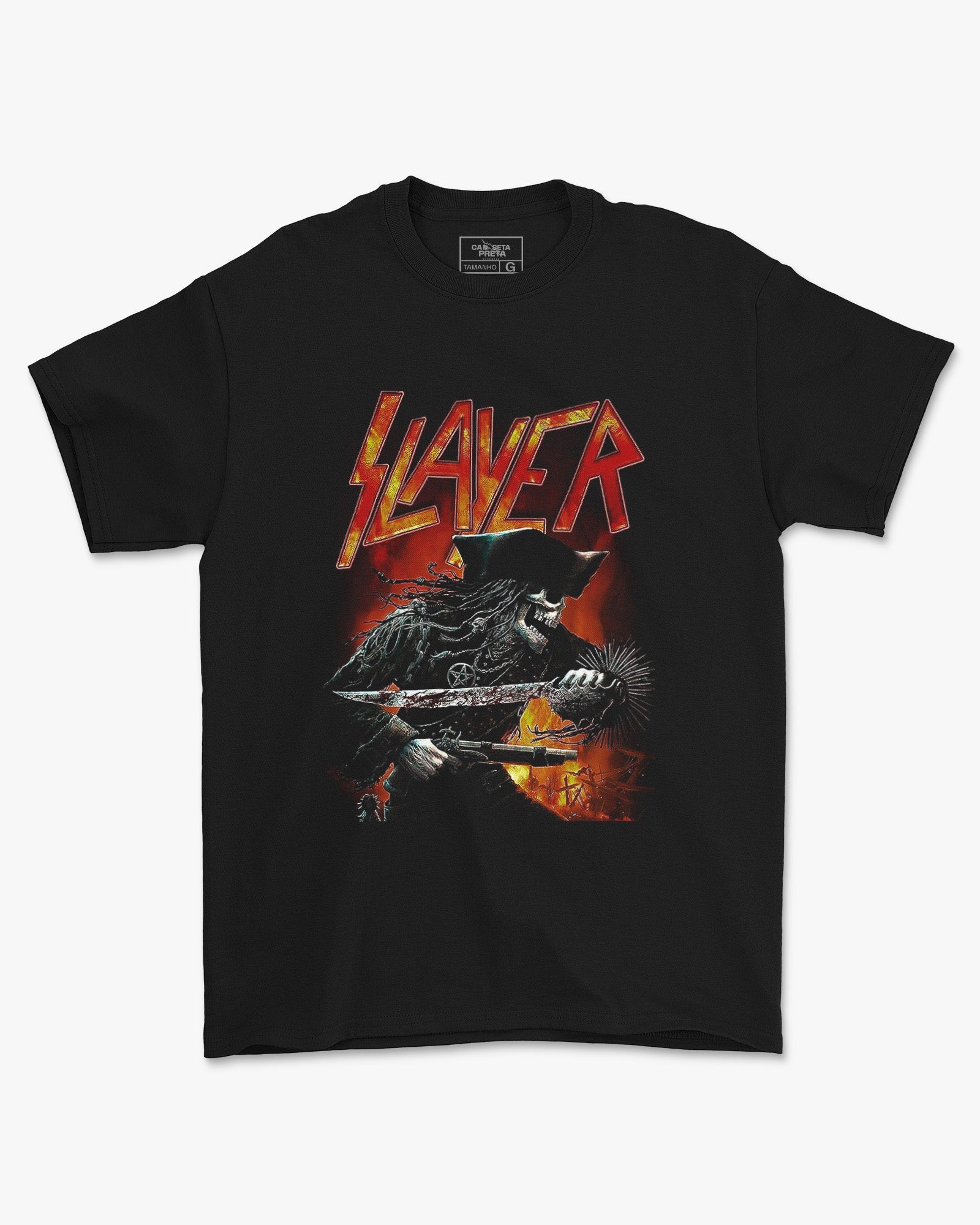 Camiseta Preta Slayer Pirate