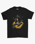 Camiseta Preta Slash Quando o Rock Entrou em Campo