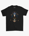 Camiseta Rock Ozzy Osbourne Pentagrama Dourado