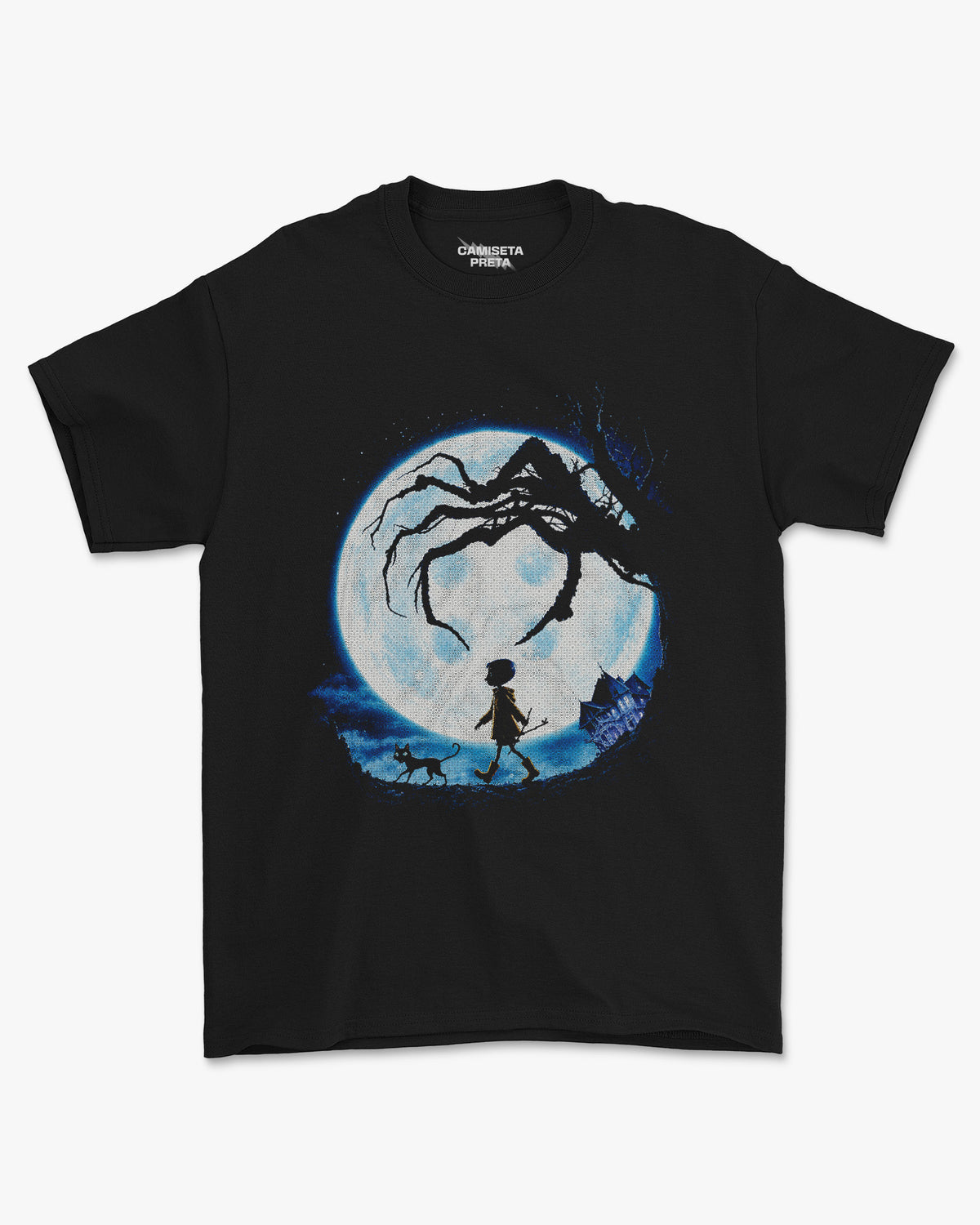 Camiseta Preta Coraline The Other Mother Is Watching