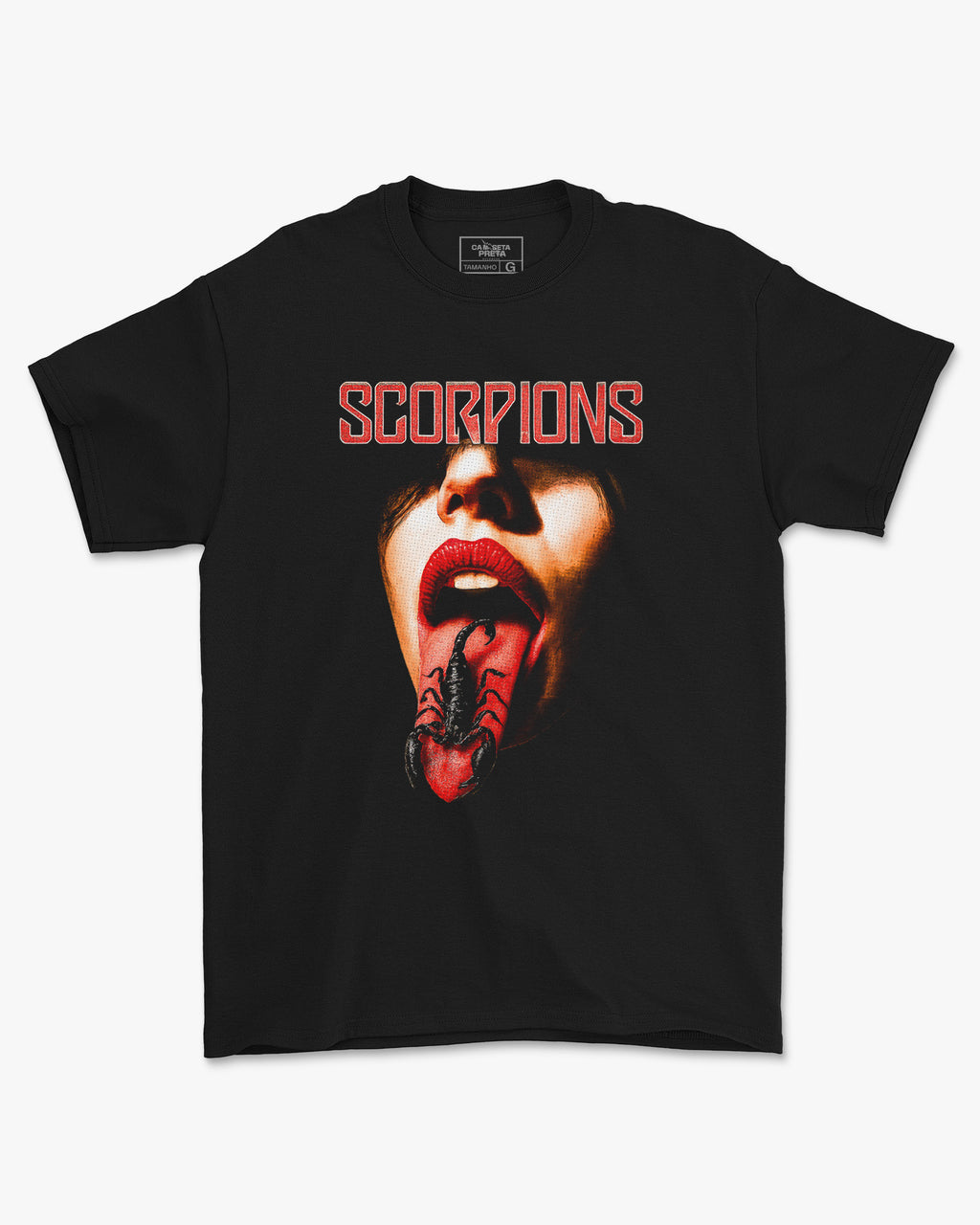 Camiseta Rock Scorpions Boca Sexy