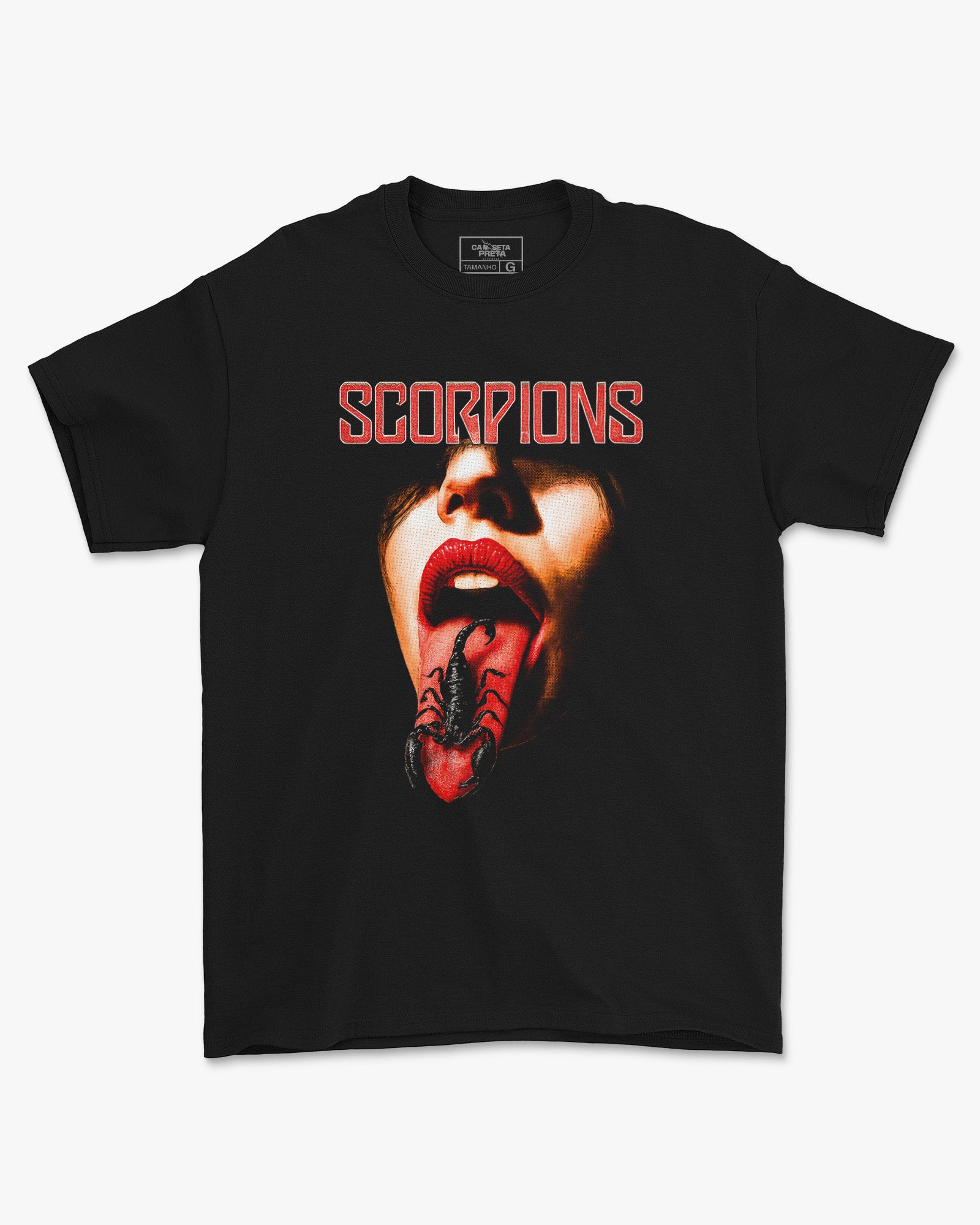 Camiseta Rock Scorpions Boca Sexy