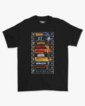 Camiseta Preta VHS Classics The Golden Age of Cinema