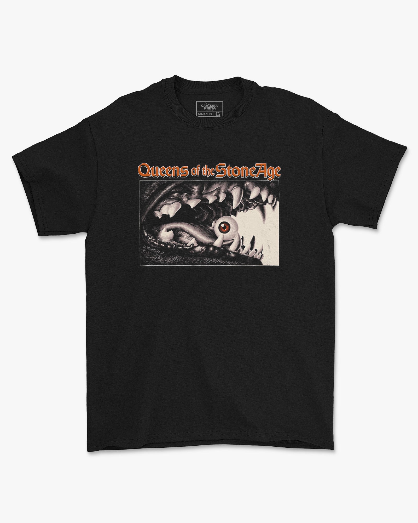 Camiseta Alternativa Queens of The Stone Age Olho – Camiseta Preta