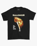 Camiseta Preta Slasher Halloween Dark Knife Unissex