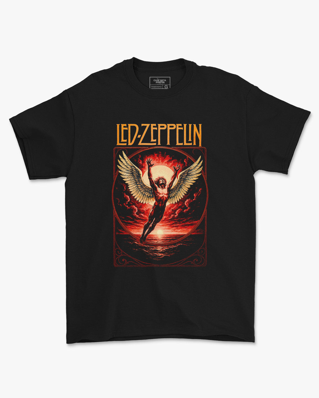 Camiseta Banda Led Zeppelin Anjo Alado