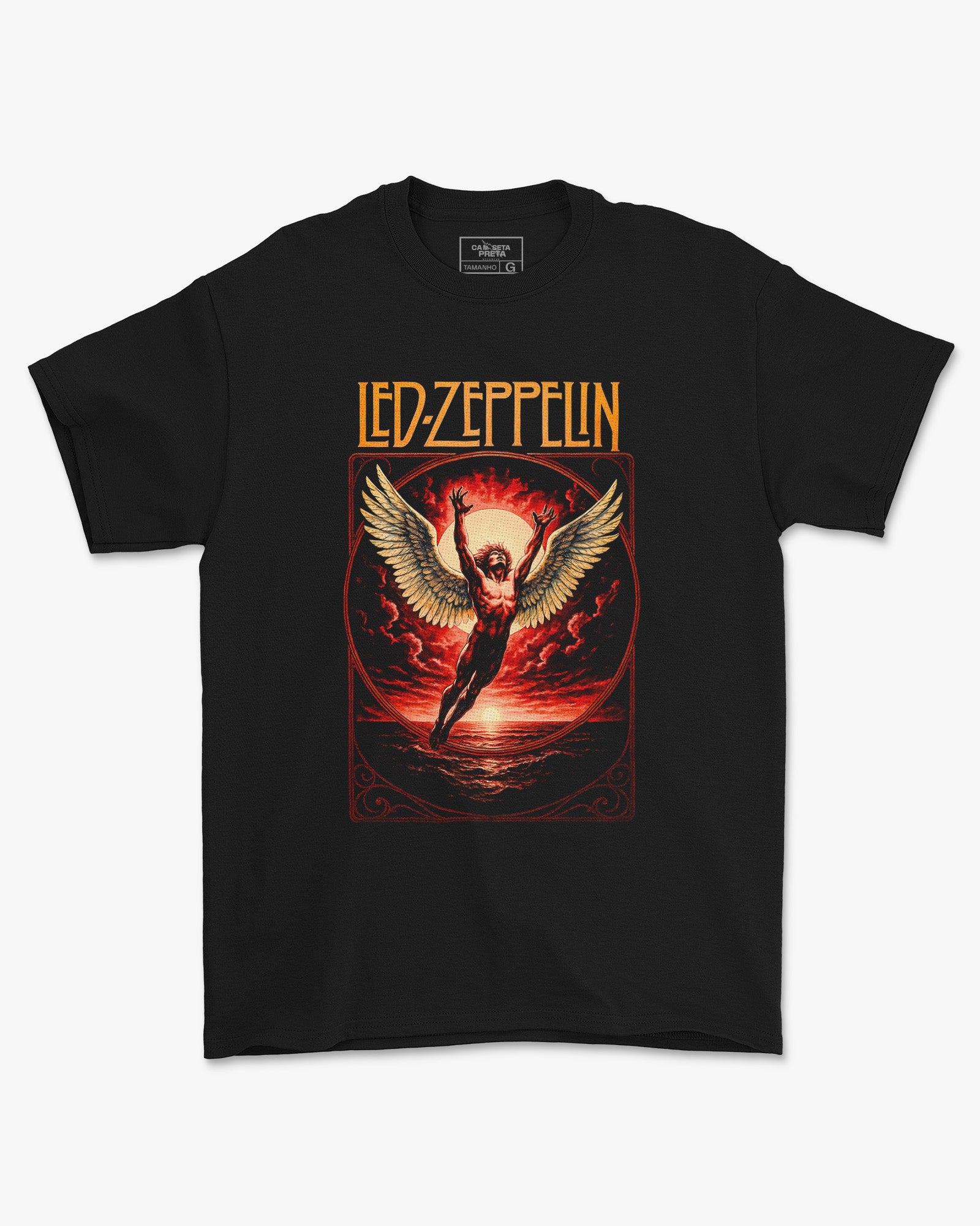 Camiseta Banda Led Zeppelin Anjo Alado