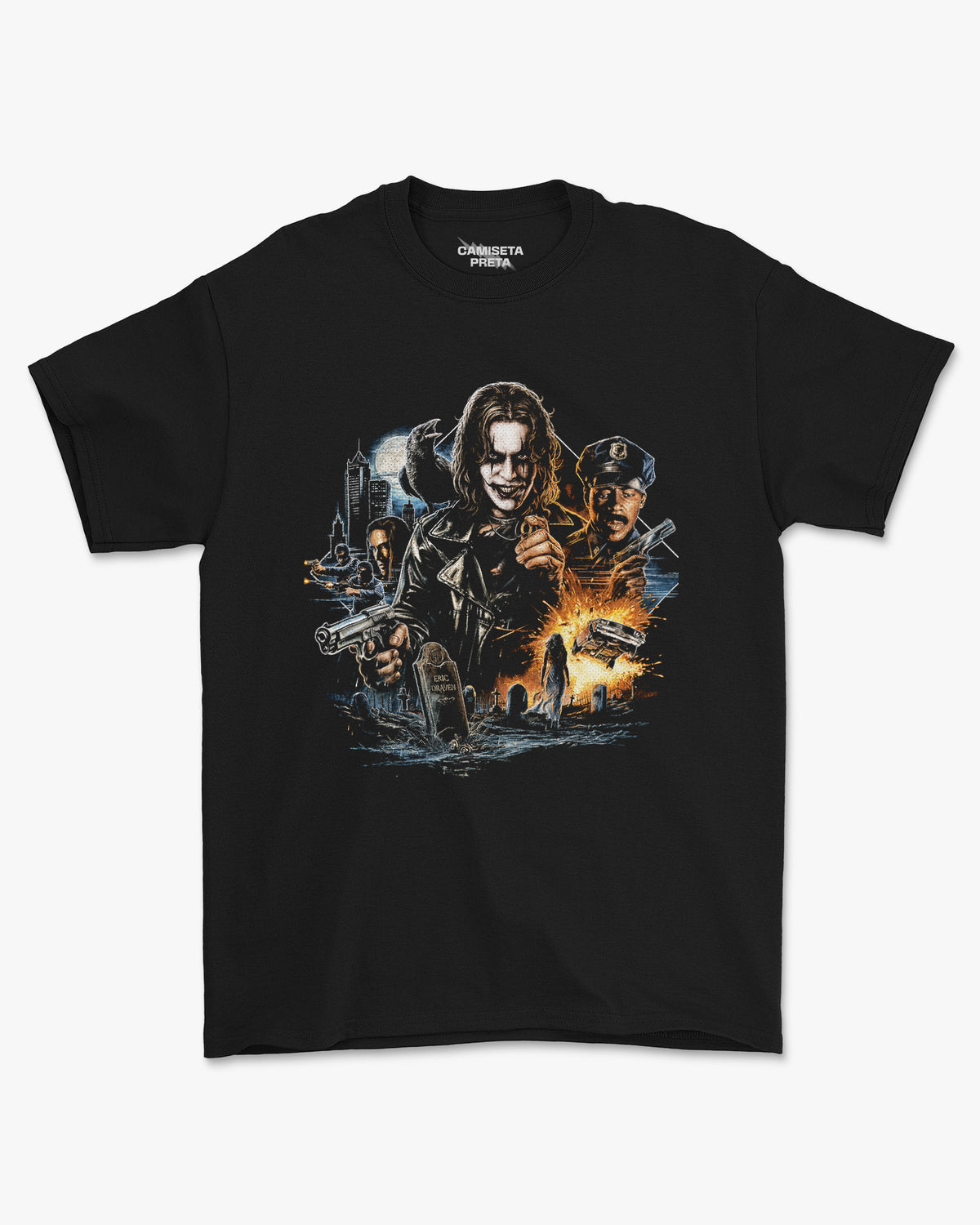 Camiseta Preta The Crow Back From the Grave