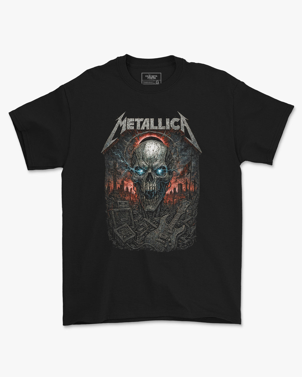 Camiseta Alternativa Metallica Caveira Horizon