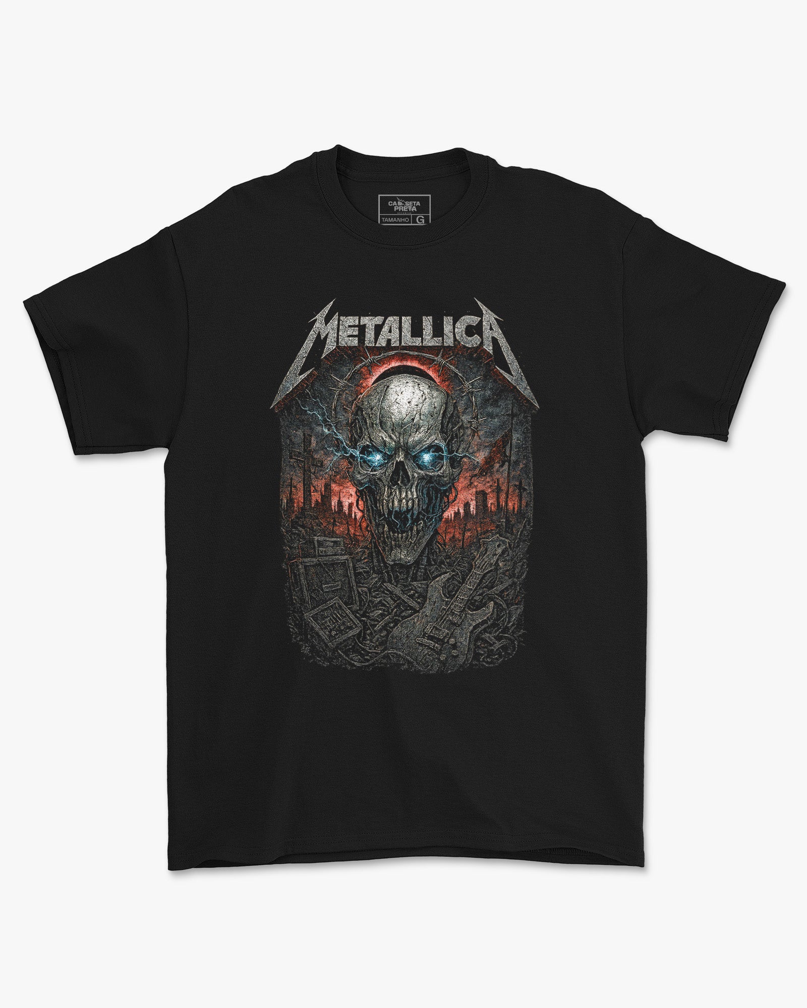Camiseta Alternativa Metallica Caveira Horizon