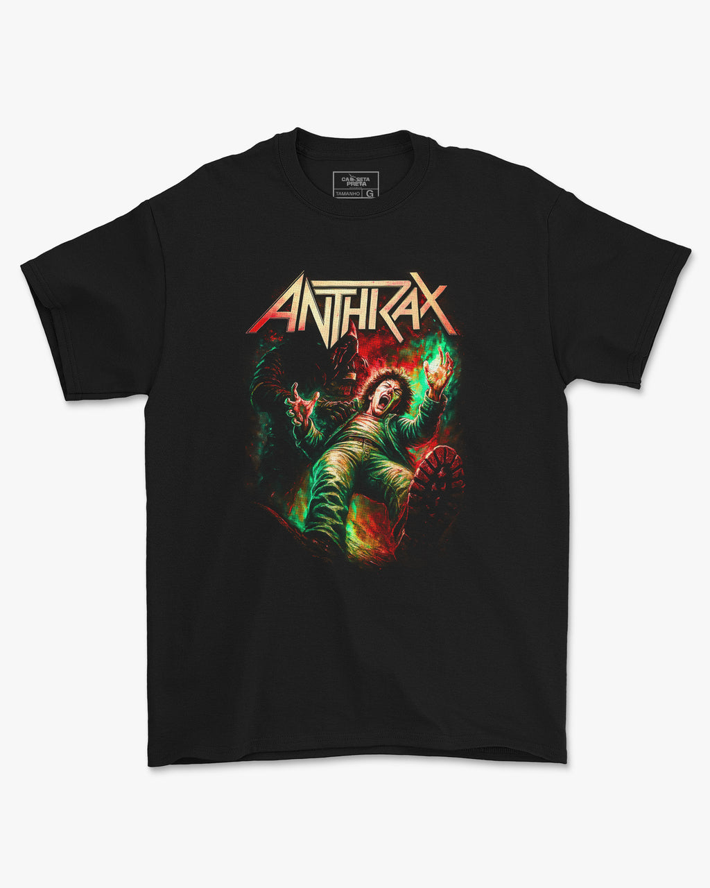 Camiseta Anthrax Man Thrash Metal
