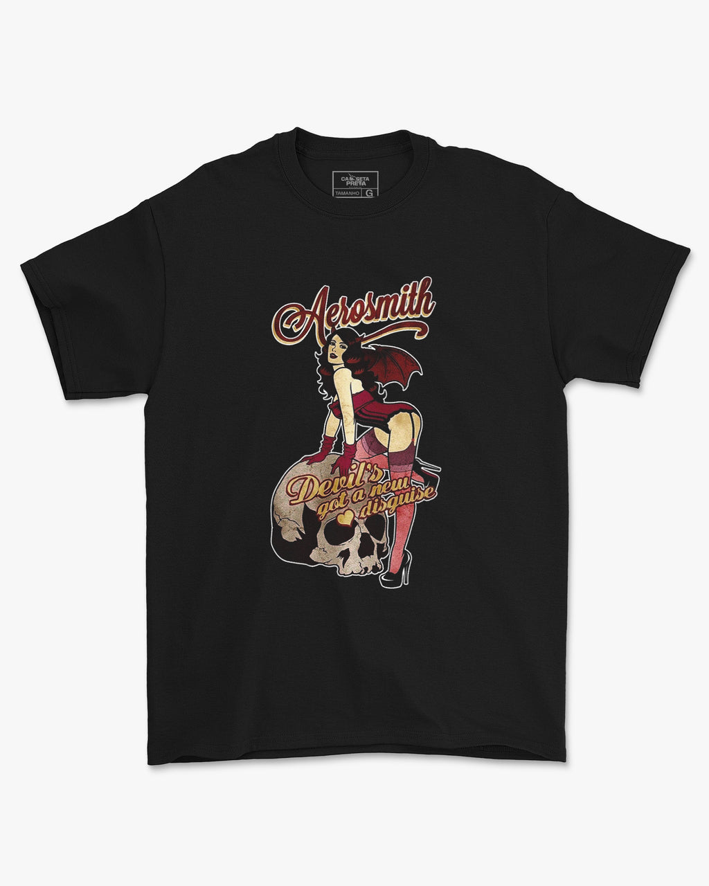 Camiseta Clássica Aerosmith Devils