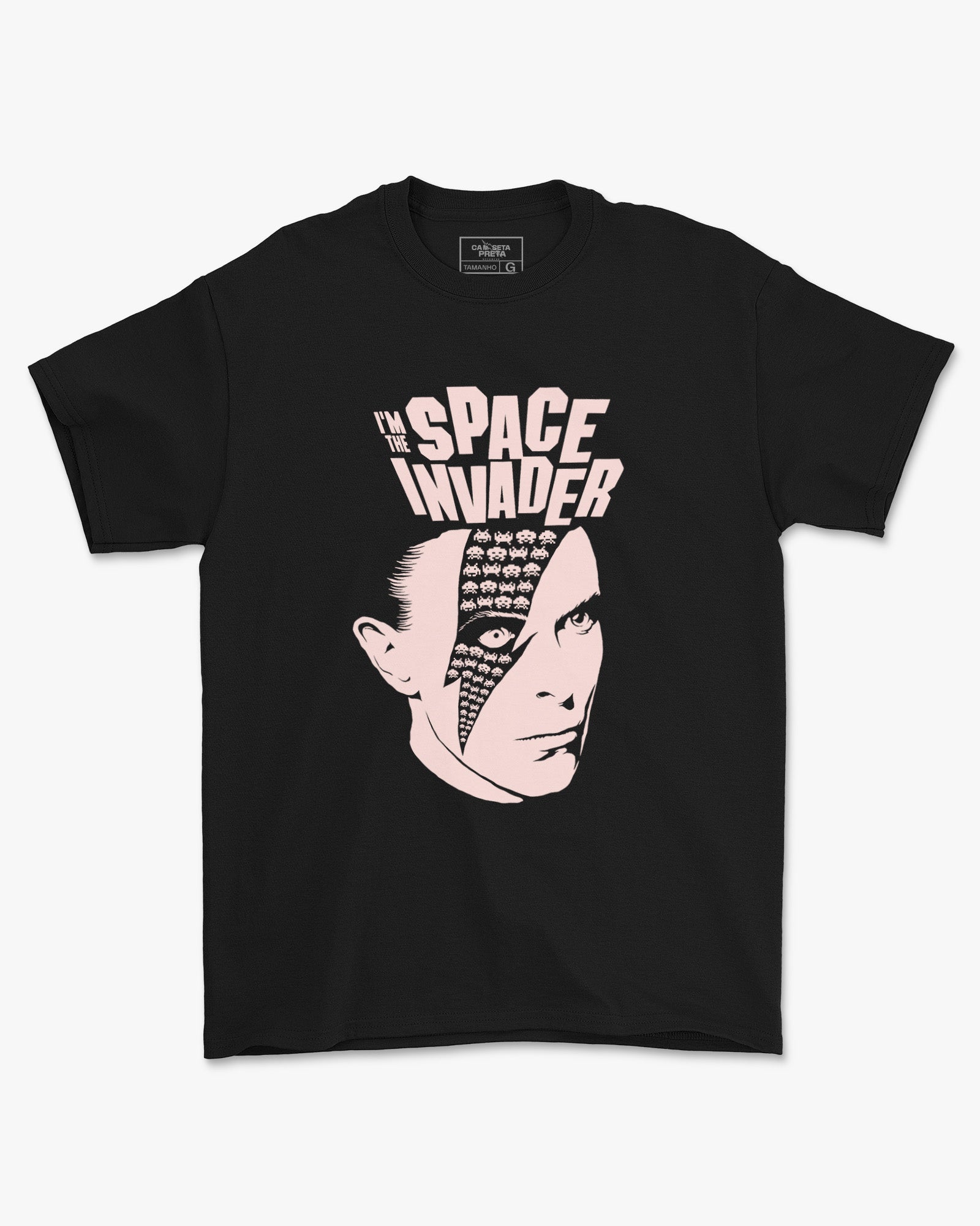 Camiseta David Bowie Space Invaders Vintage