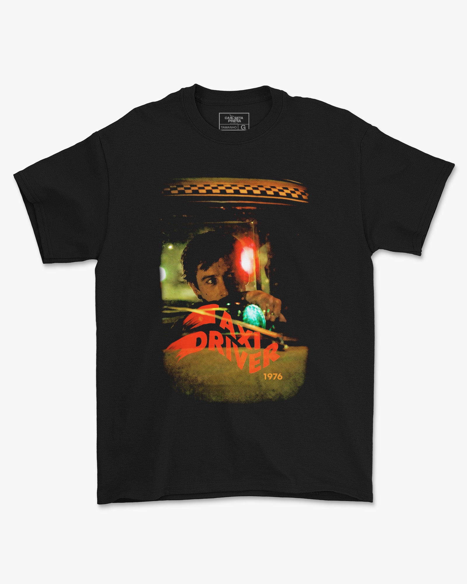 Camiseta Preta Taxi Driver 1976 Cena Icônica Travis Bickle Unissex