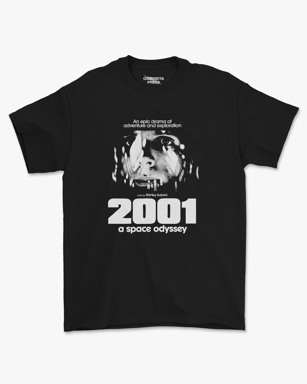 Camiseta Preta 2001 Epic Space Exploration