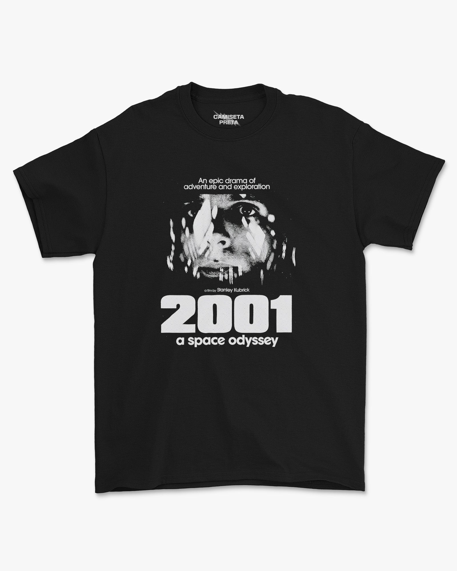 Camiseta Preta 2001 Epic Space Exploration