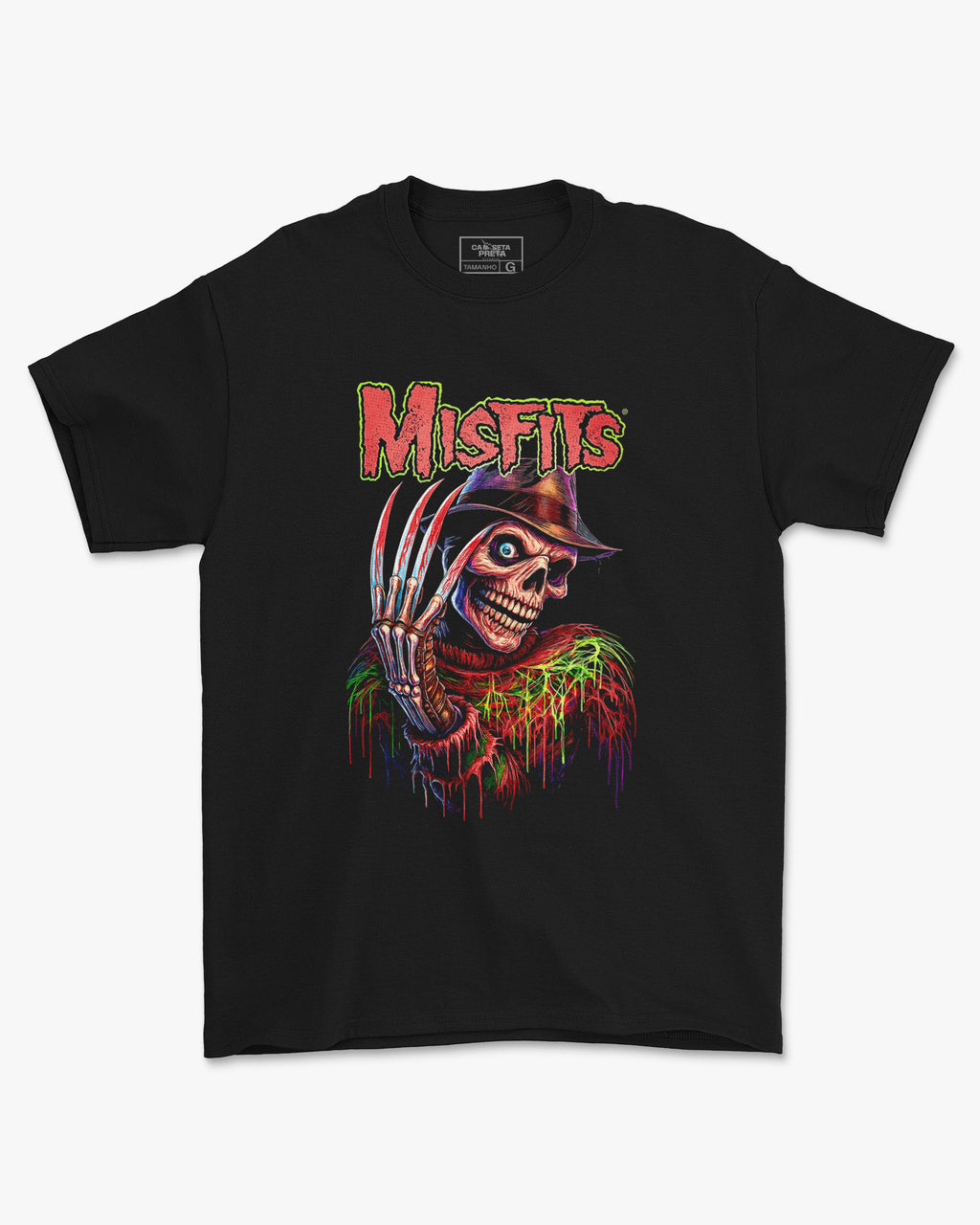 Camiseta Misfits Freddy Krueger Horror Punk