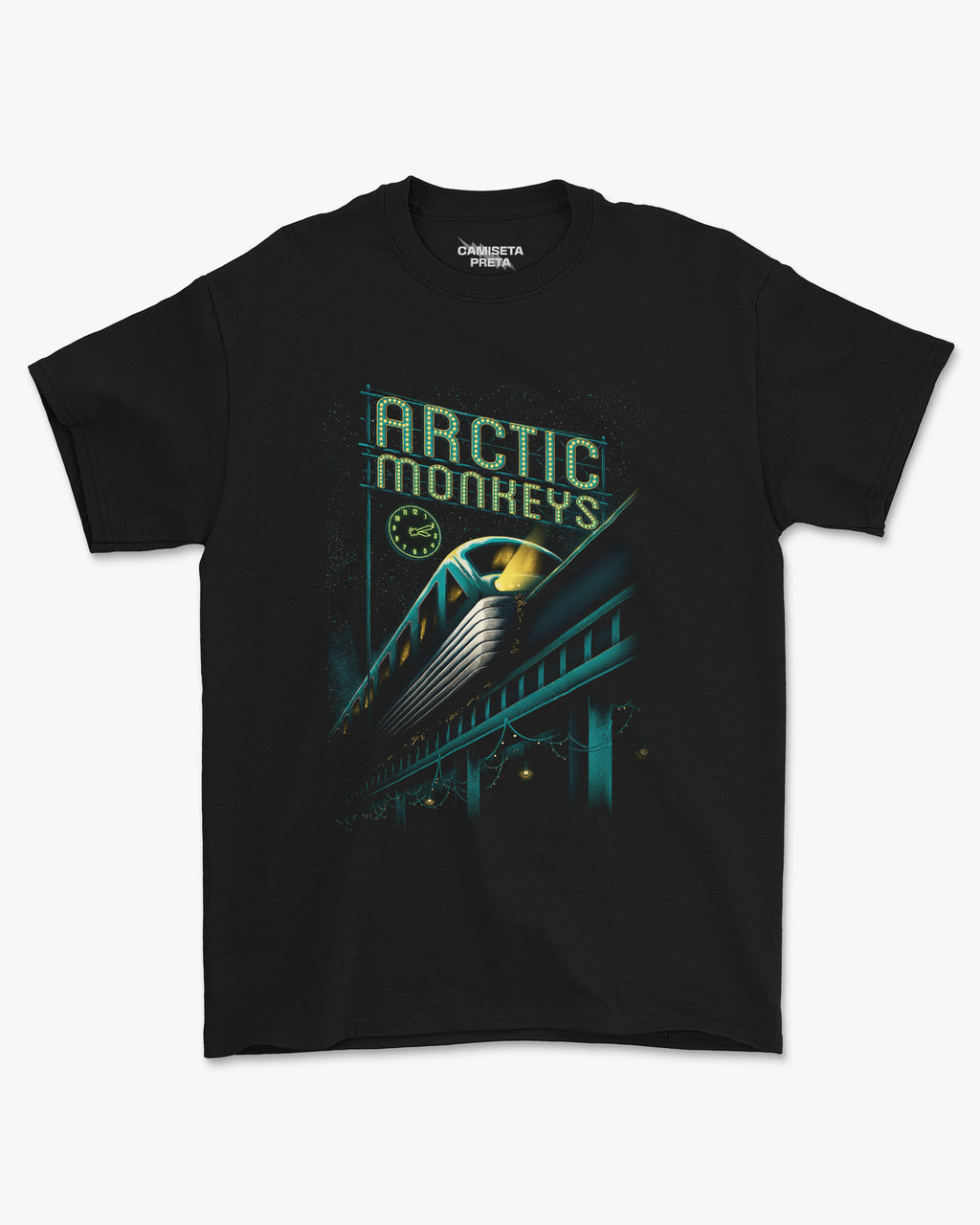 Camiseta Arctic Monkeys Midnight Train Retrô Unissex