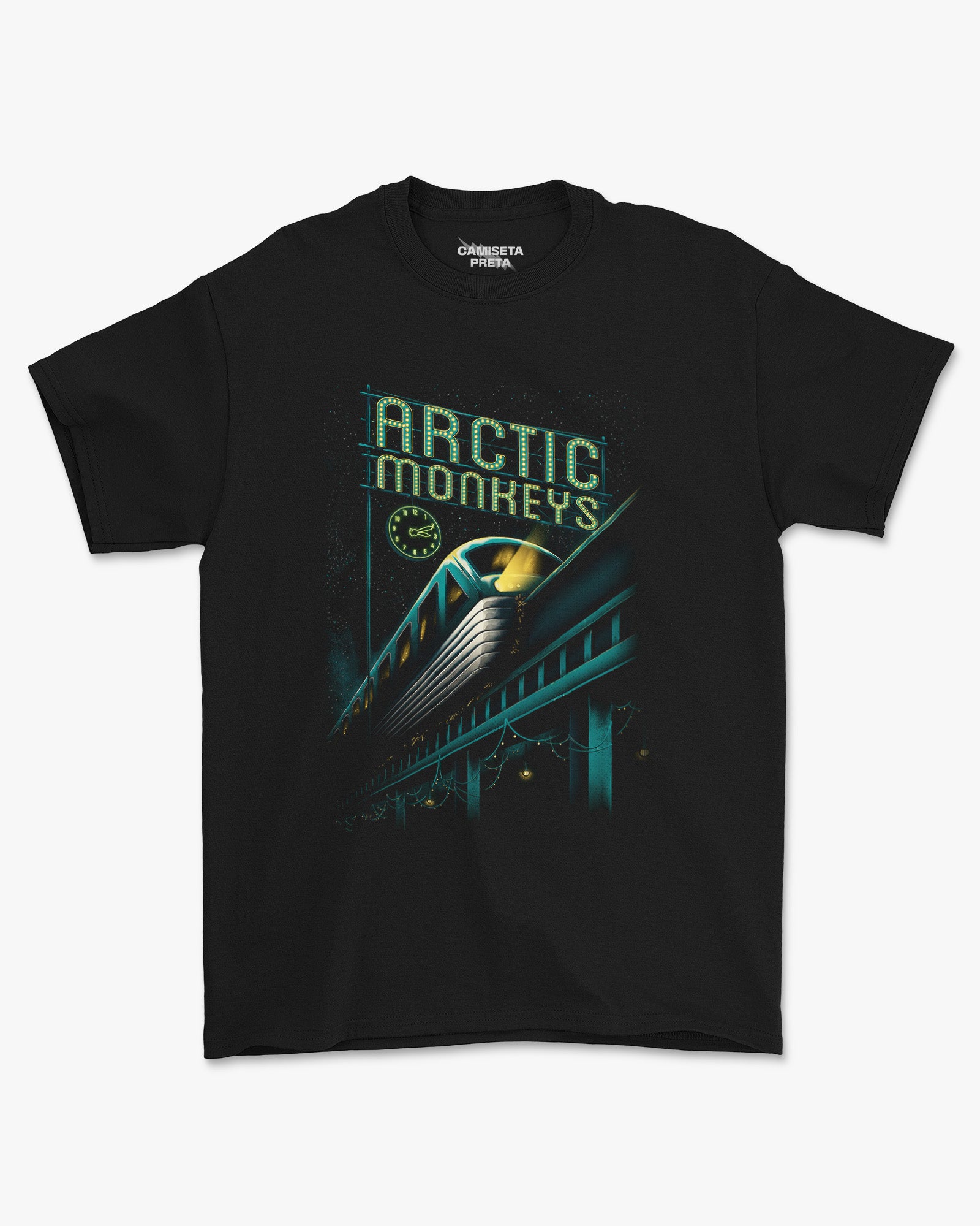 Camiseta Arctic Monkeys Midnight Train Retrô Unissex