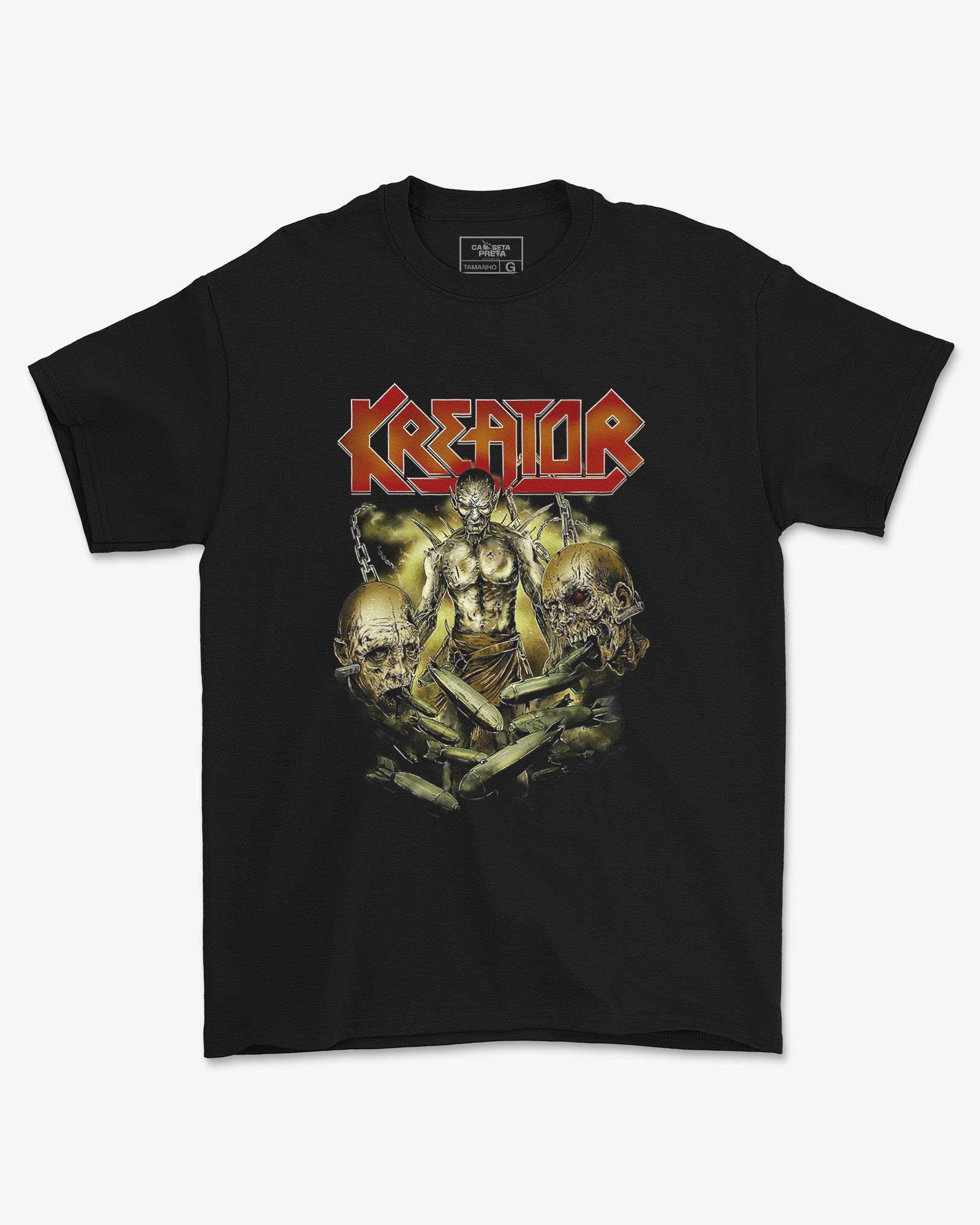 Camiseta Preta Kreator Zombie