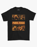 Camiseta Preta Paris, Texas Estética Vintage Quadros Unissex