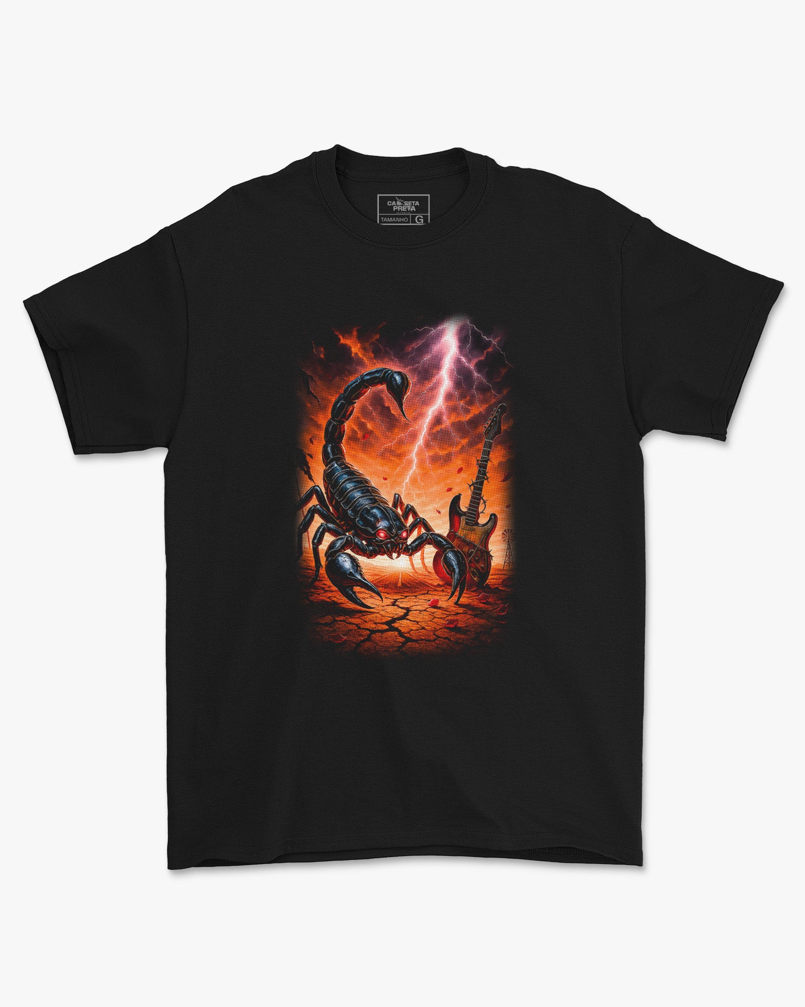 Camiseta Preta Scorpions Escorpião Mutante