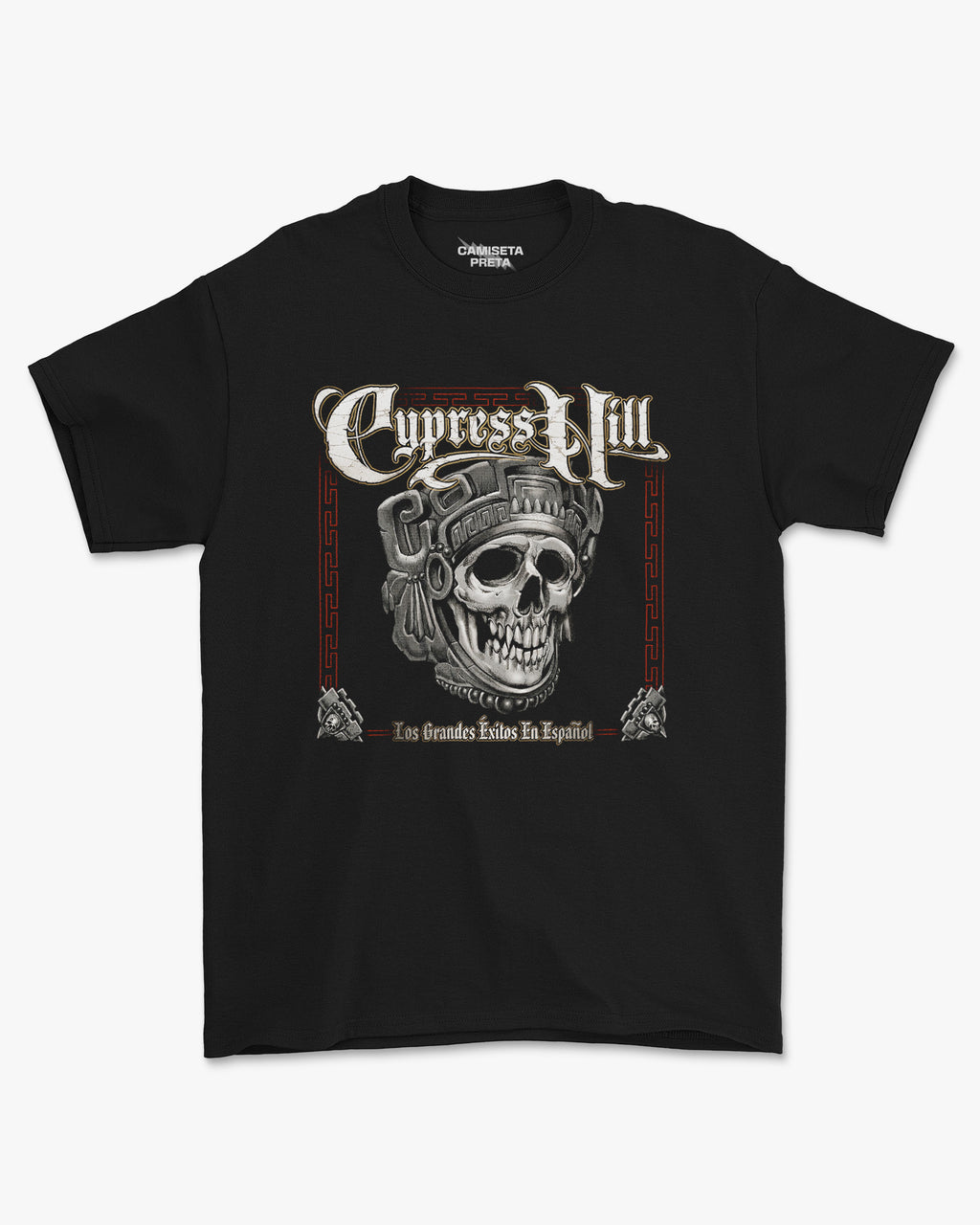 Camiseta Preta Cypress Hill Los Grandes Éxitos en Español