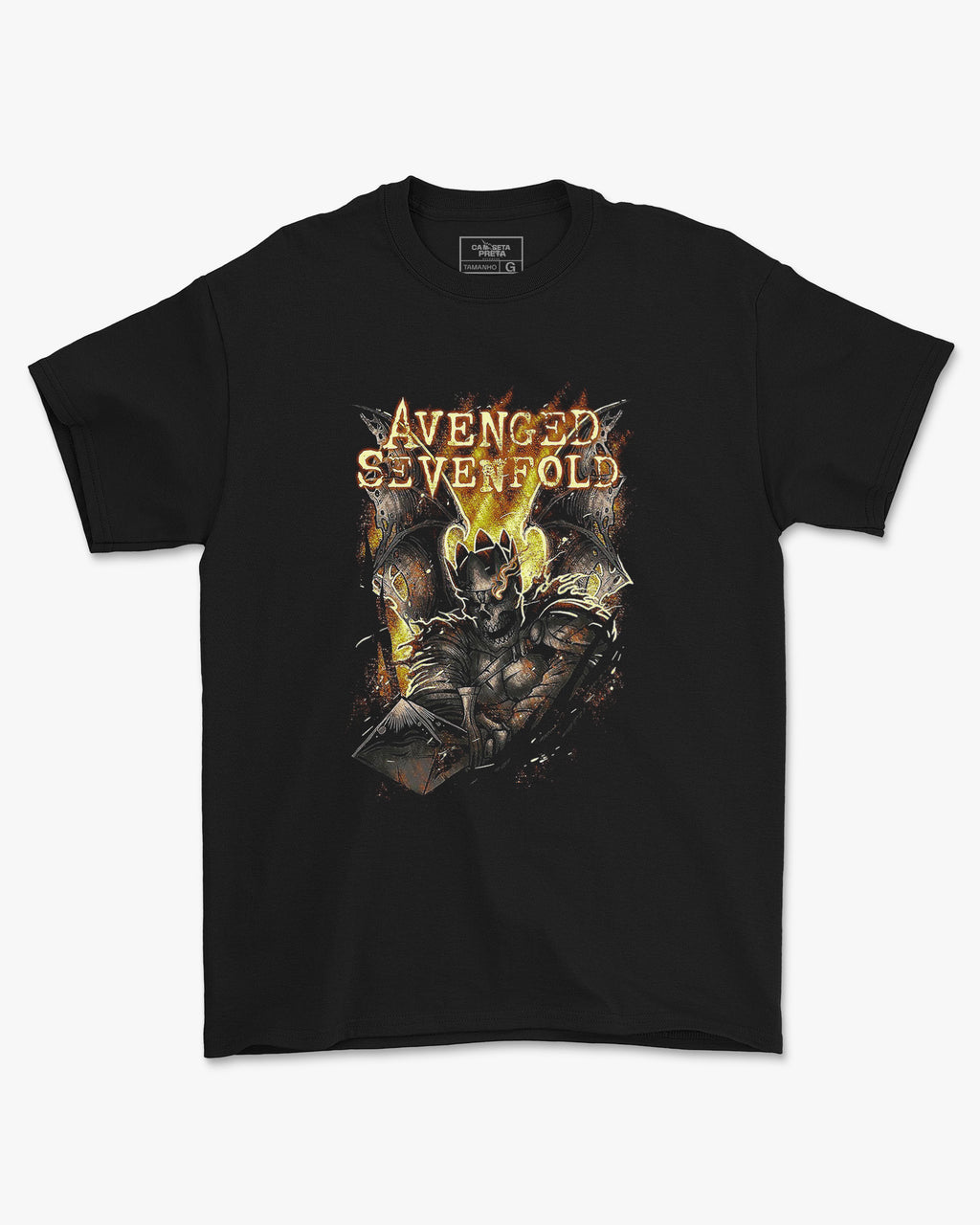 Camiseta Preta Avenged Sevenfold Gladiator