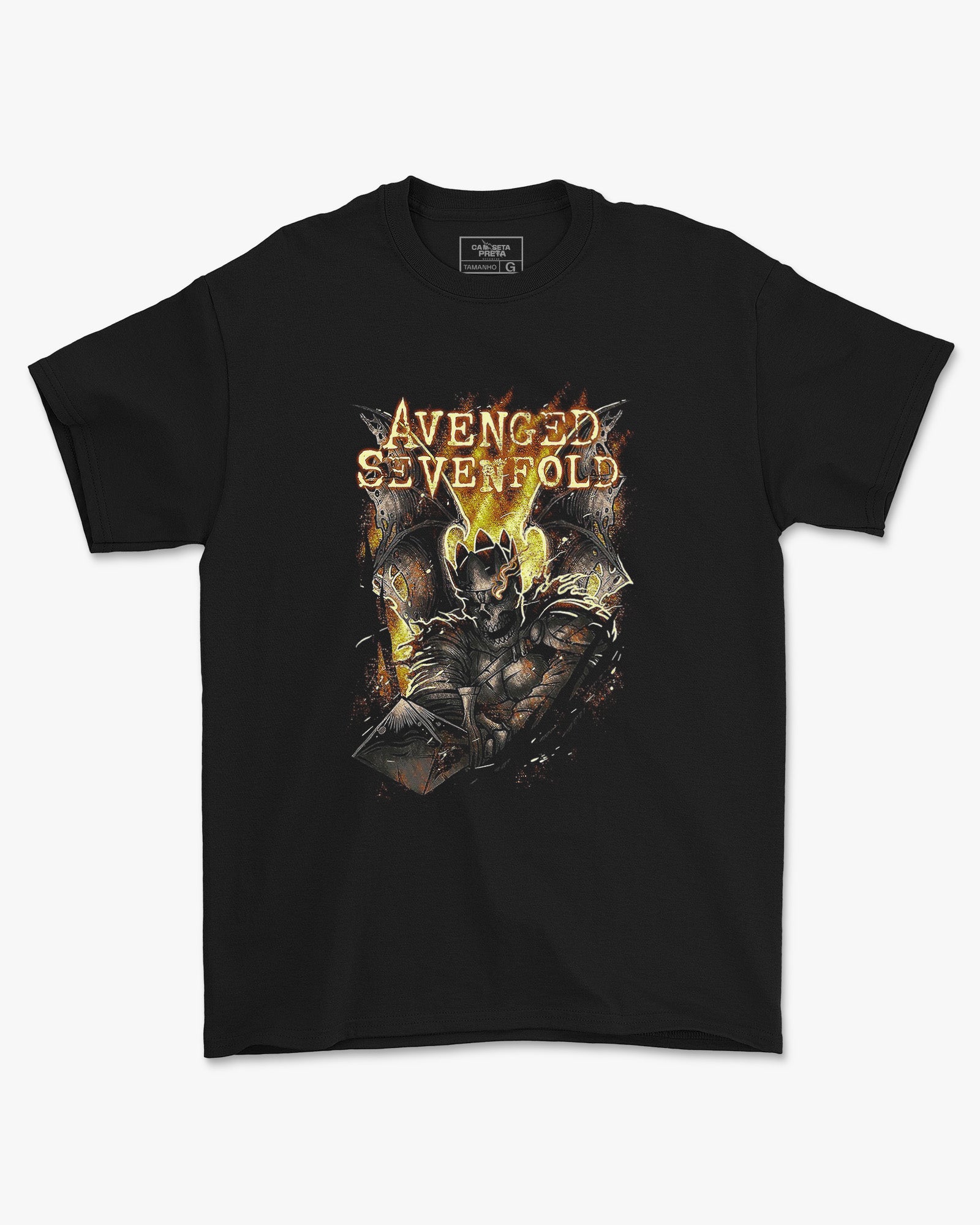 Camiseta Preta Avenged Sevenfold Gladiator