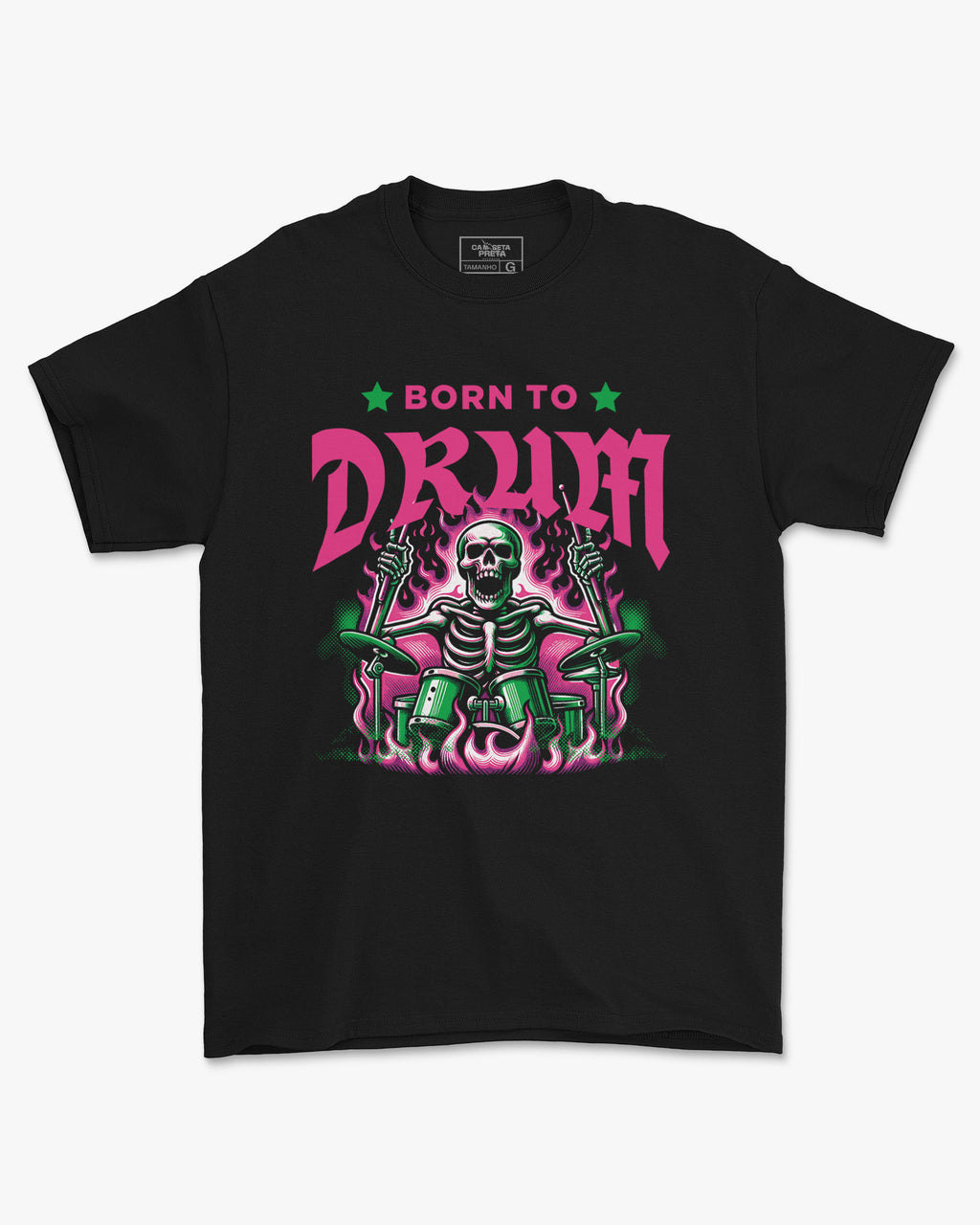 Camiseta Born To Drum