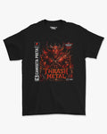 Camiseta Preta Thrasher Metal Estampa Underground Heavy Metal