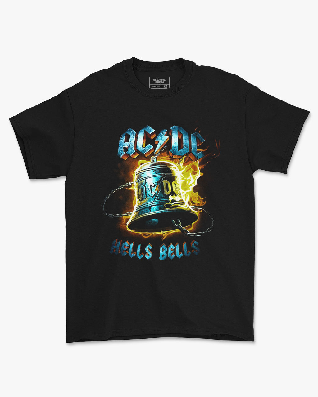 Camiseta Clássica AC/DC Hells Bells