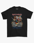 Camiseta Preta Iron Maiden Eddie Flag Alternative