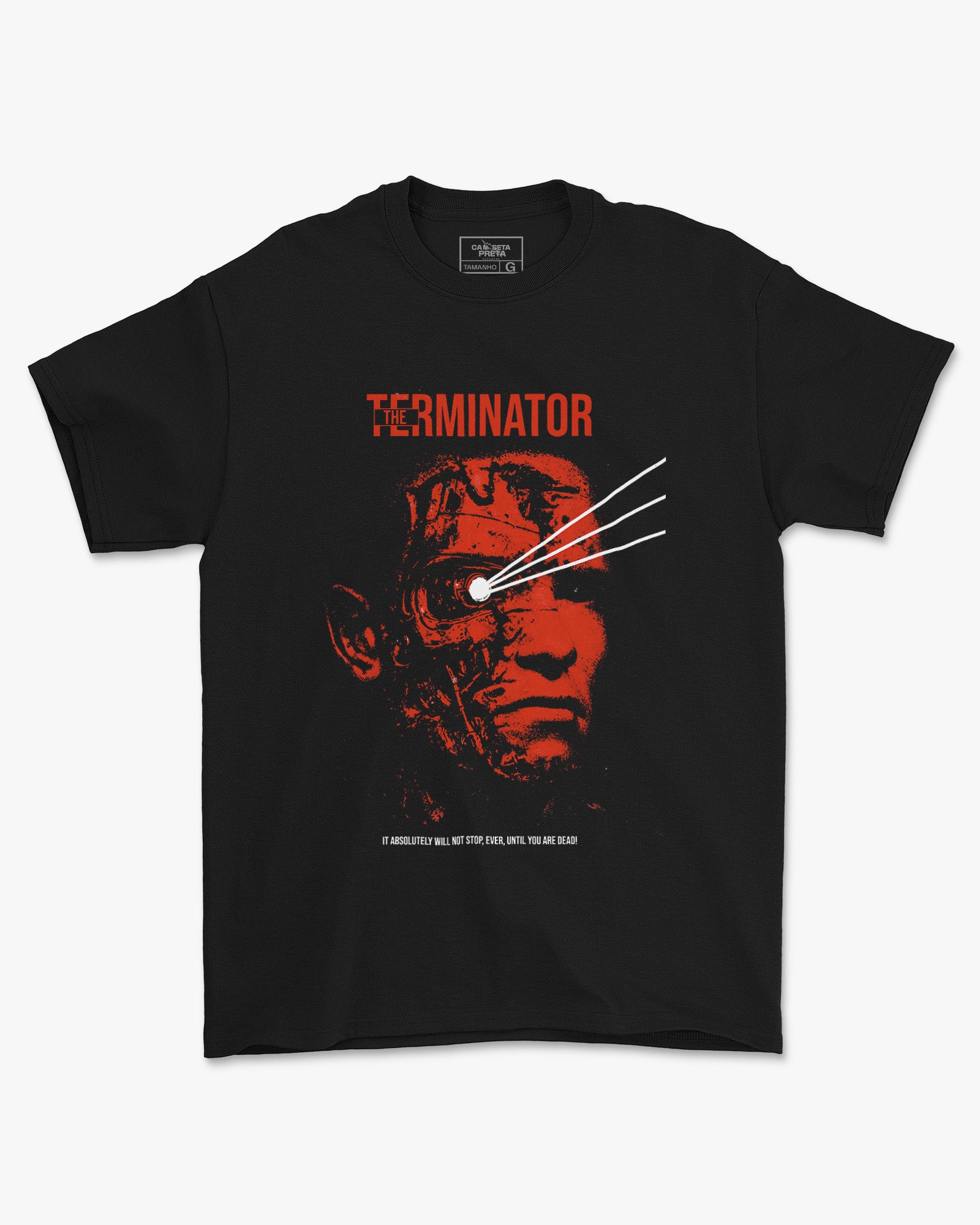 Camiseta Preta O Exterminador do Futuro Unissex