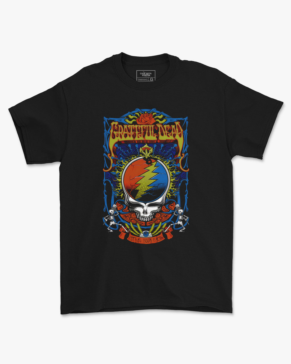 Camiseta Banda Grateful Dead Skull Oficial