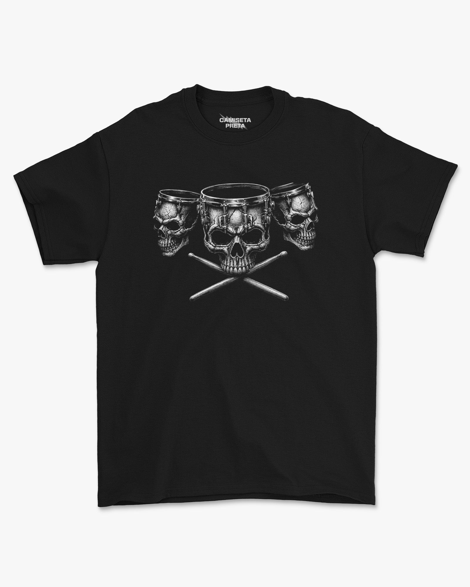 Camiseta Preta Marcha dos Tambores Sombrios