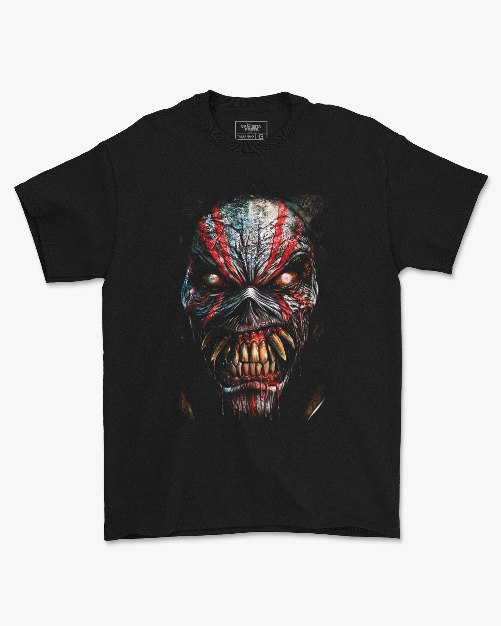 Camiseta Rock Iron Maiden Eddie Face Estampa