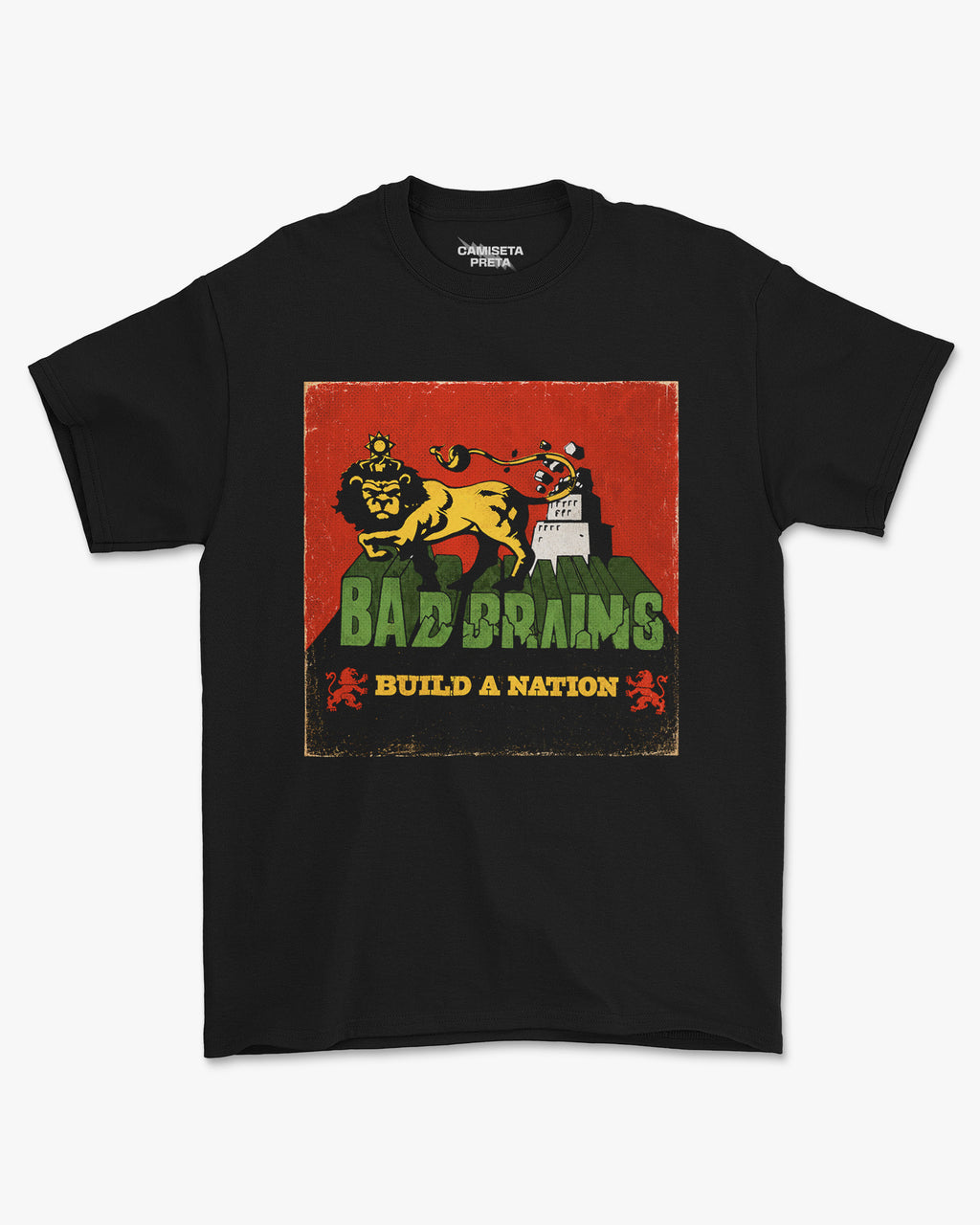 Camiseta Preta Bad Brains Hardcore Punk Classic