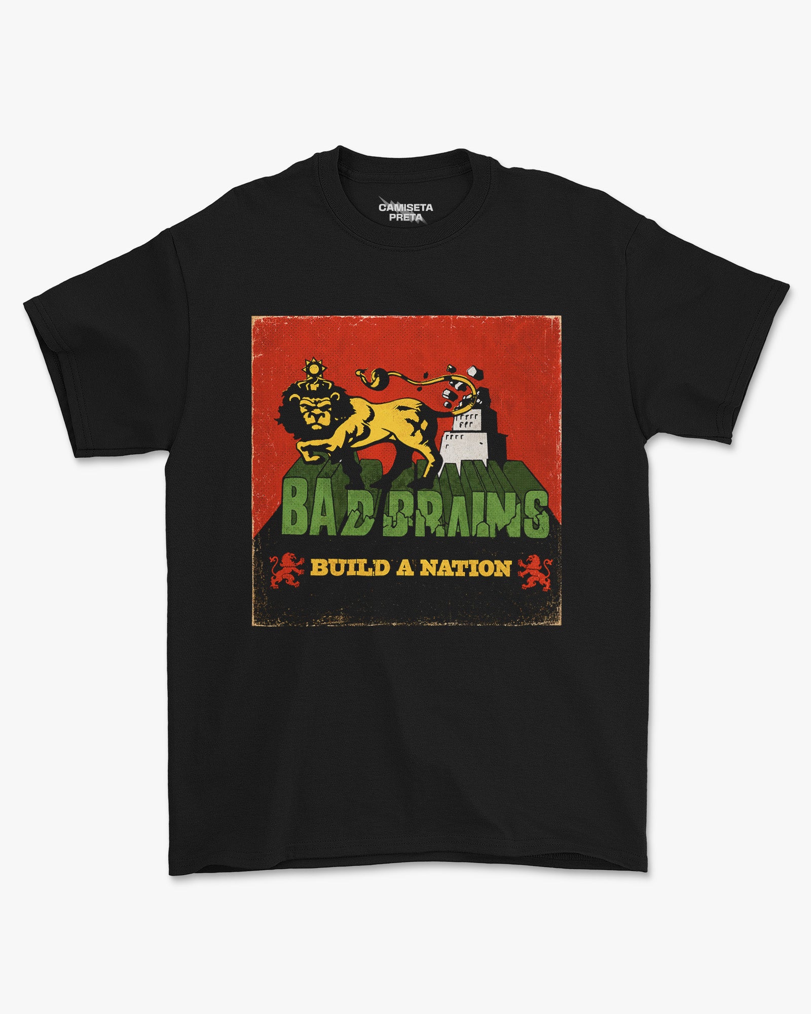Camiseta Preta Bad Brains Hardcore Punk Classic