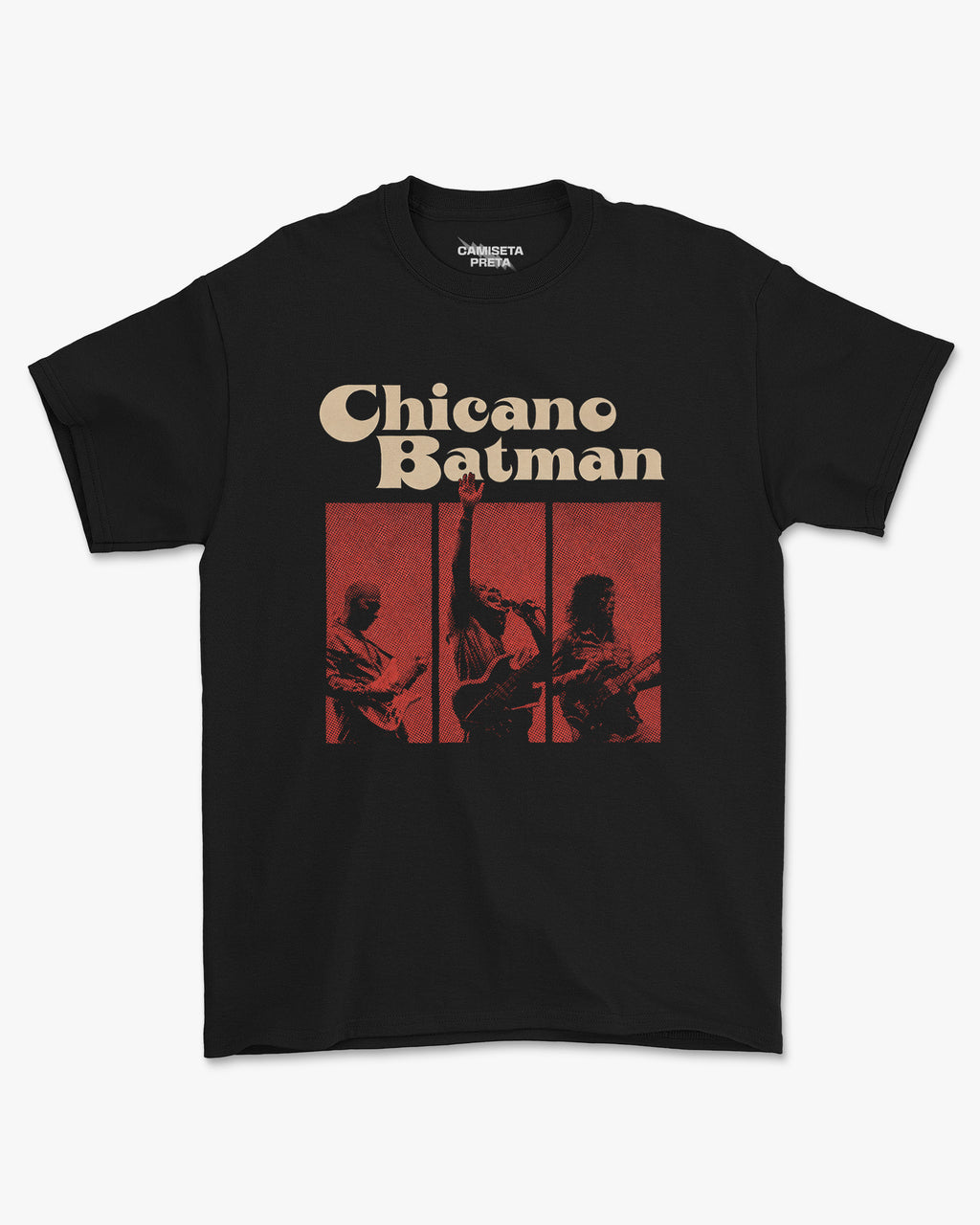 Camiseta Chicano Batman Groove Latino Retrô Unissex