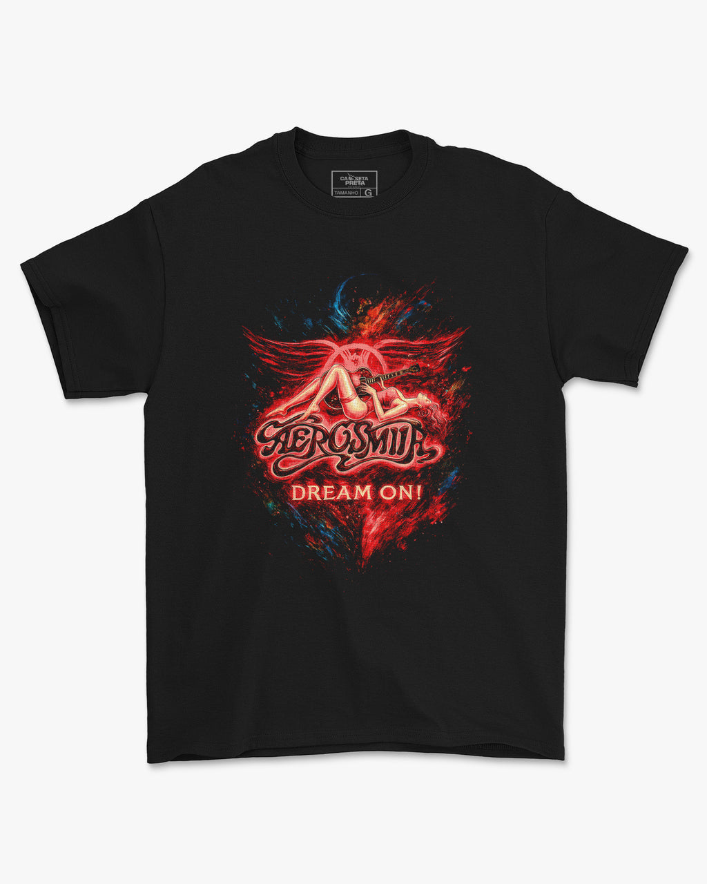 Camiseta Clássica Aerosmith Dream On