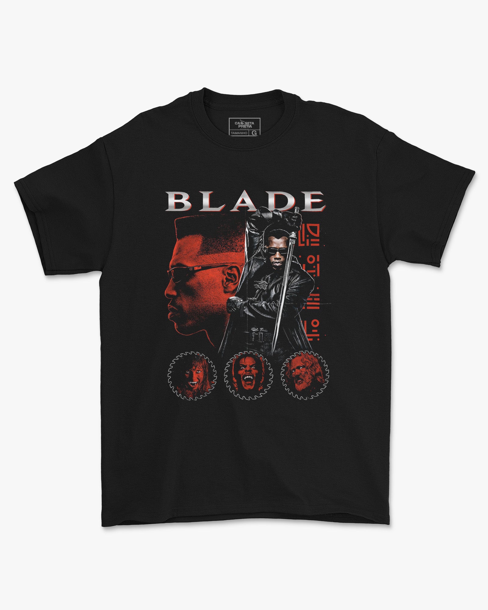 Camiseta Preta Blade Vampiros Unissex