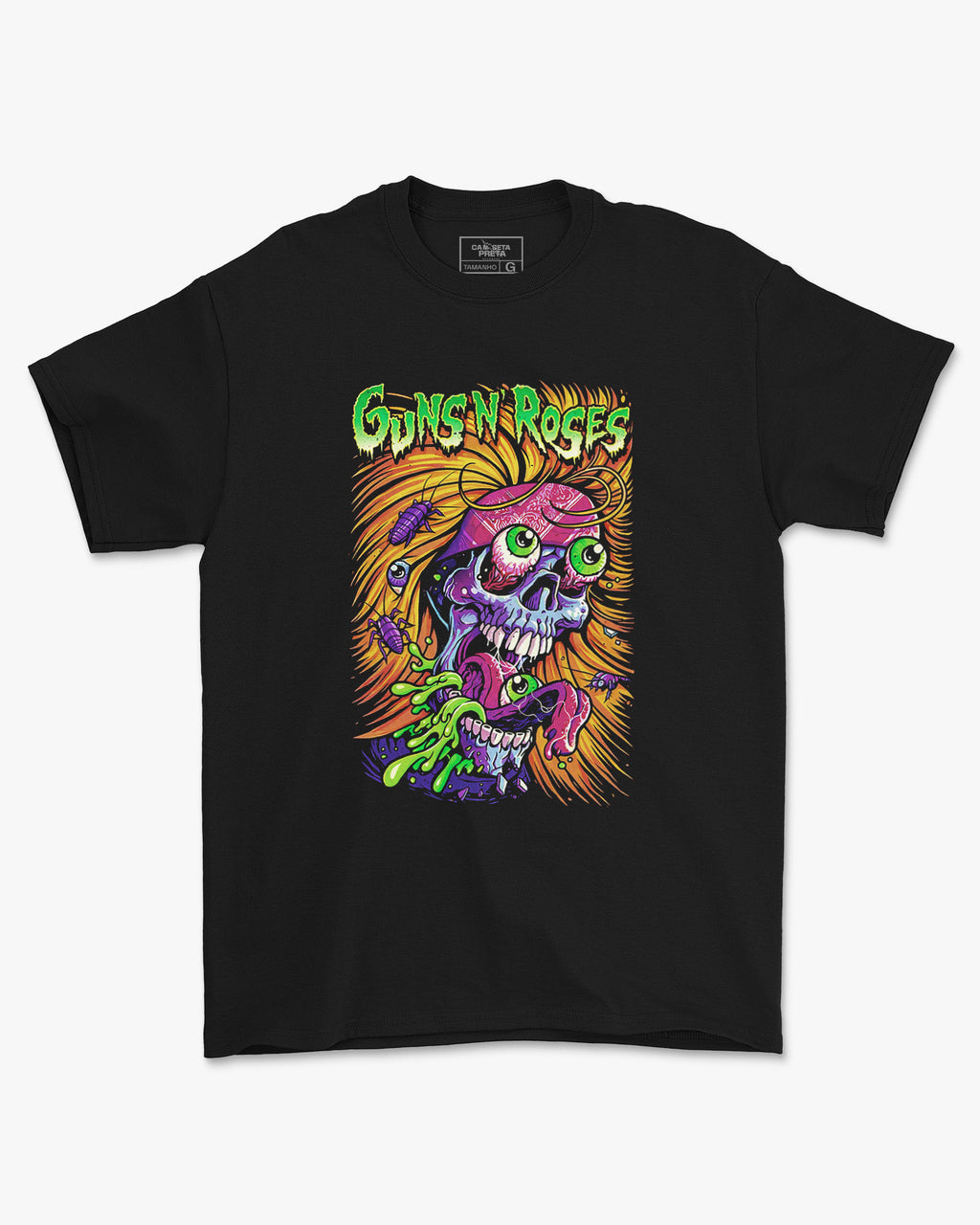 Camiseta Guns N’ Roses Vermes Hard Rock