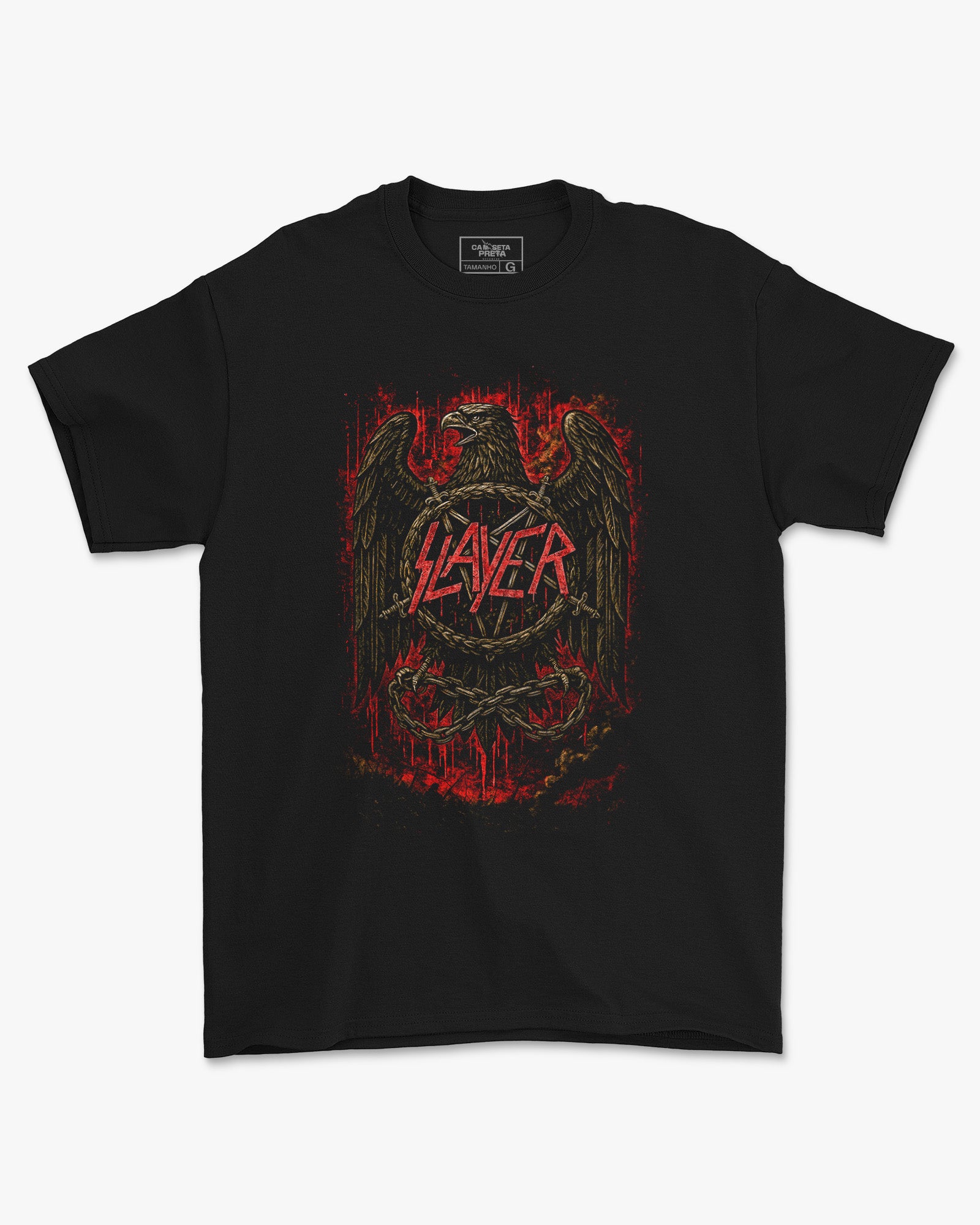 Camiseta Rock Slayer Águia Estampa